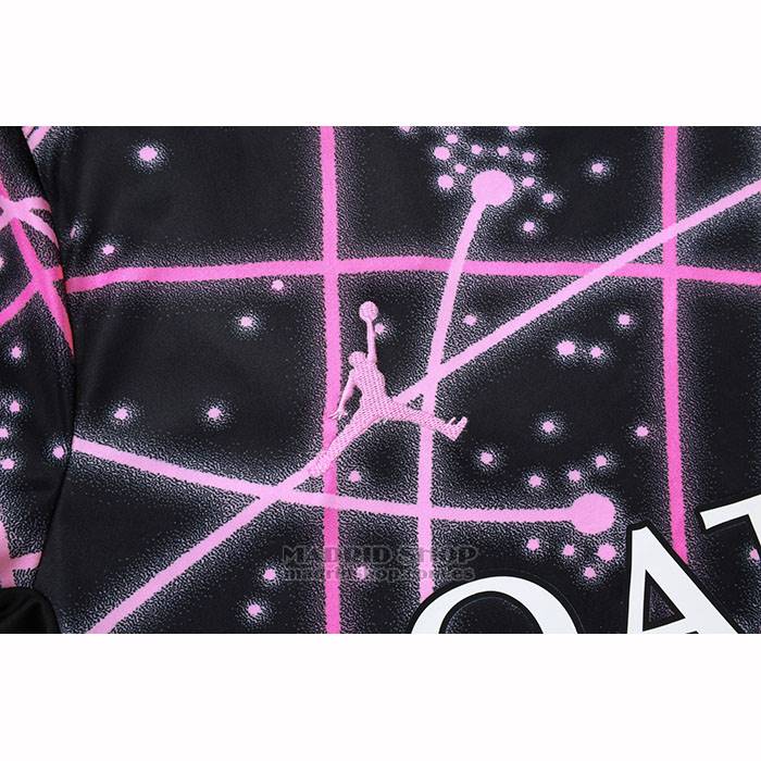Chandal del Paris Saint-Germain Jordan Manga Corta 2025-2026 Negro Rosa - Pantalon Corto